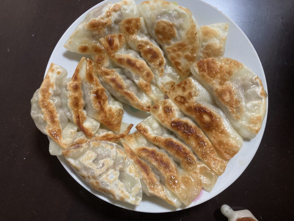 ダイソー　餃子包み器で作った餃子