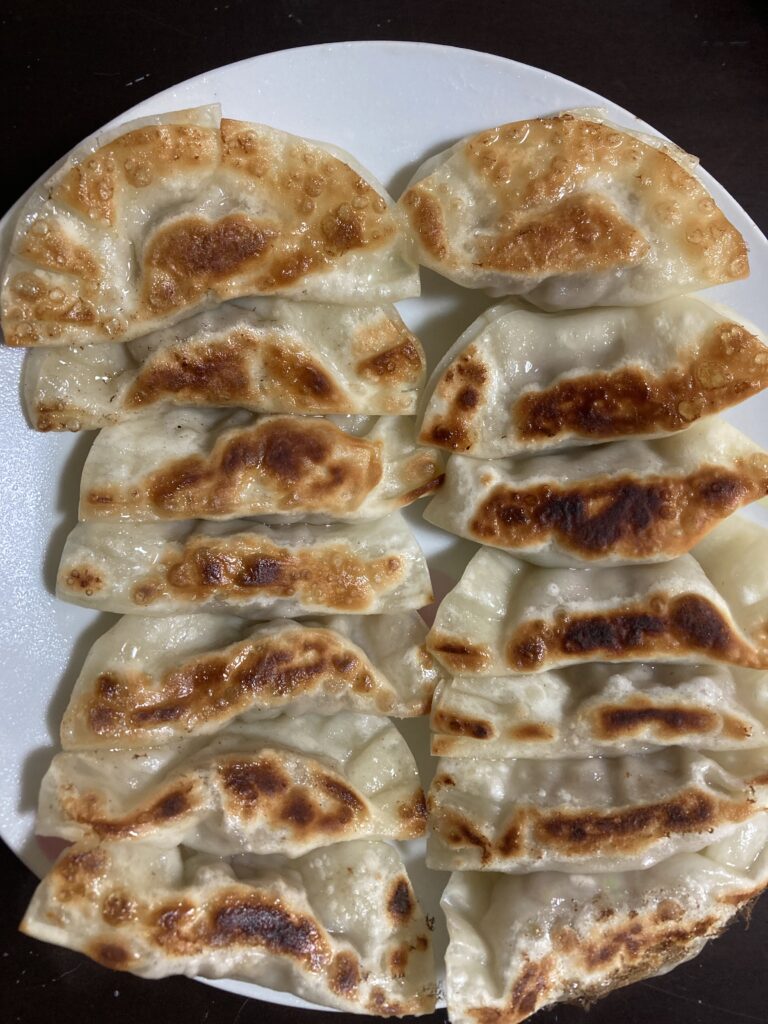 ダイソー　餃子包み器で作った餃子