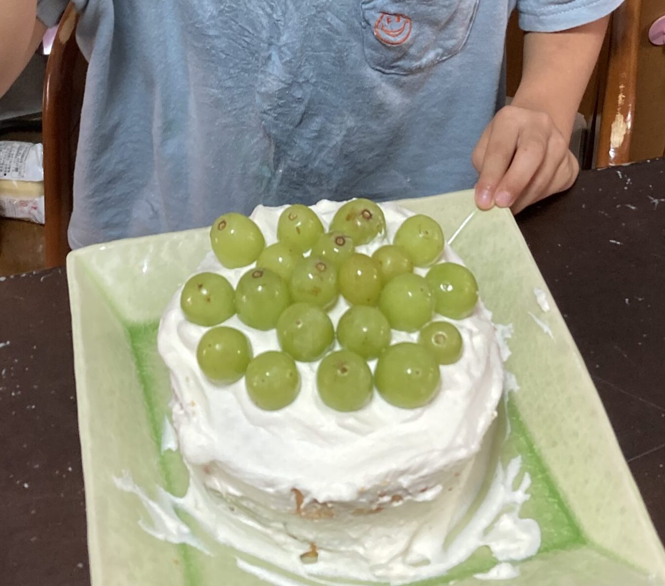 6歳息子ケーキ作り