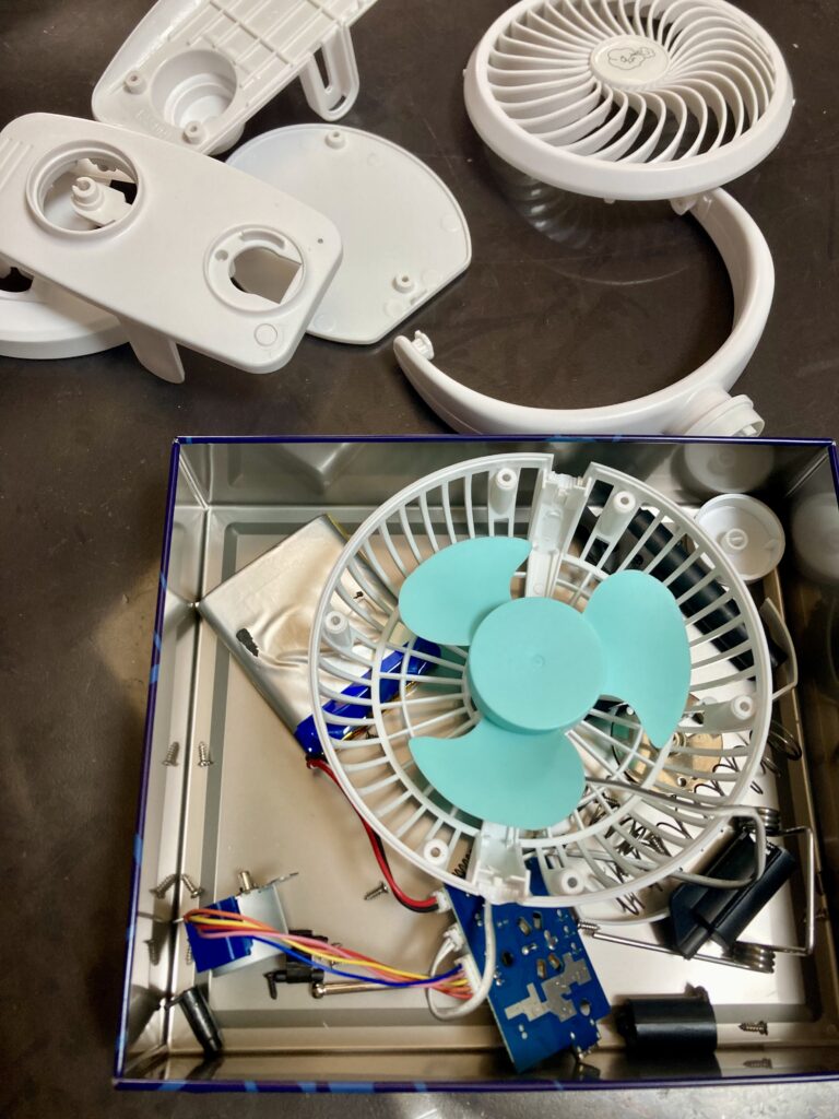 ハンディファン解体後
