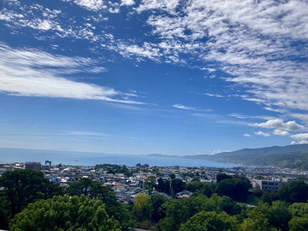 小田原城最上階からの景色